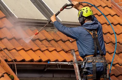 Démoussage et hydrofuge de toiture à Pleuvezain